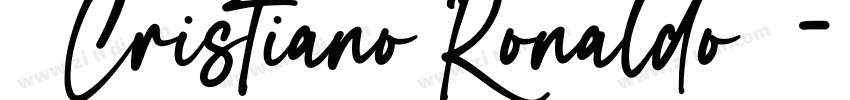 ［ Cristiano Ronaldo ］字体转换